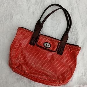 Fossil keyper oilcloth shoulder bag